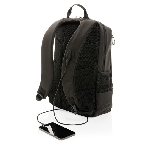 Plecak na laptopa 15,6" Swiss Peak Lima Impact AWARE™, ochrona RFID czarny, biały P763.151 (4)