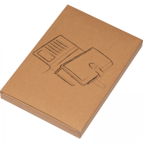 Notatnik A5 w linie z wizytownikiem IGNACY Czerwony 2008805 (6)