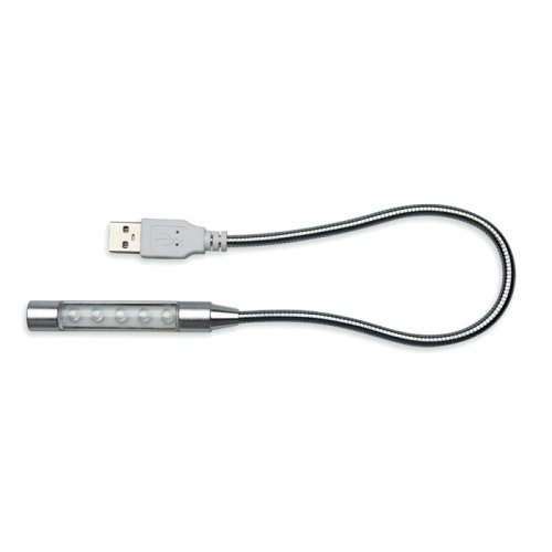Lampka led na USB. Srebrny mat MO8145-16 