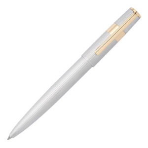 Długopis Gear Pinstripe Black / Rosegold Srebrny