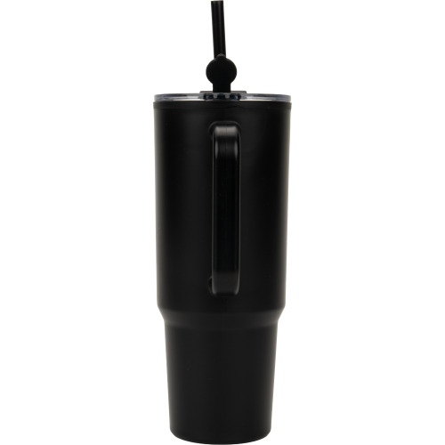 Kubek ze słomką XXL 1200 ml TEODORA Czarny 8468603 (7)
