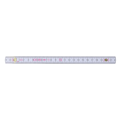 Składana linijka drewniana 2m premium malowana Biały LT91981-N0001 (1)