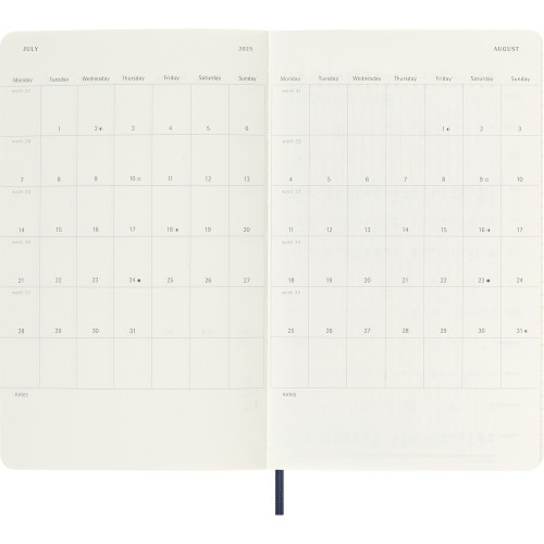Kalendarz z notatnikiem MOLESKINE ciemnoniebieski VM398-27/2025 (11)