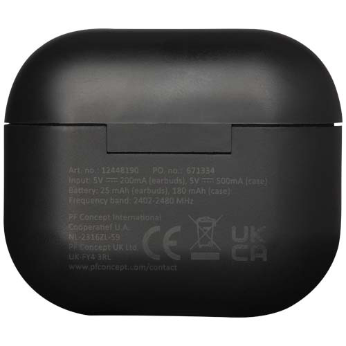 Altais zestaw słuchawkowy True Wireless z technologią Bluetooth® z tworzyw sztucznych pochodzących z recyklingu Czarny 12448190 (4)