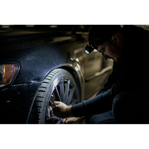 Latarka na głowę ze światłem LED i COB | Chad Czarny V7198-03 (9)