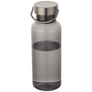 Thor - bidon na wodę wykonany z recyklingowanego tworzywa RPET certyfikowanego standardem RCS, pojemność 600 ml  Czarny