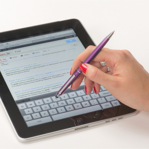 Długopis plastikowy touch pen KIMBERLY Fioletowy 1878612 (6)