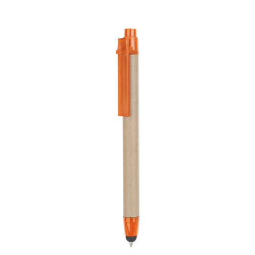 Dotykowy długopis z recyklingu pomarańczowy MO8089-10 (1)