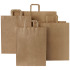 Torba z papieru Kraft z płaskimi uchwytami – 25 x 11 x 31 cm Kraftowy brąz 1PQ00306 (5) thumbnail