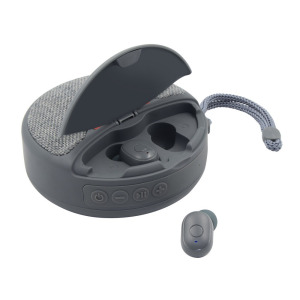 Głośnik bezprzewodowy 5W Air Gifts, radio, bezprzewodowe słuchawki douszne | Caleb szary