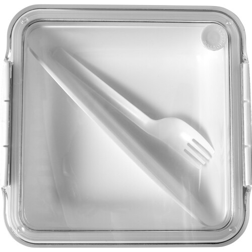 Pudełko śniadaniowe 920 ml, widelec biały V7953-02 (2)