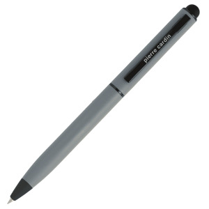 Długopis metalowy touch pen, soft touch CELEBRATION Pierre Cardin Szary