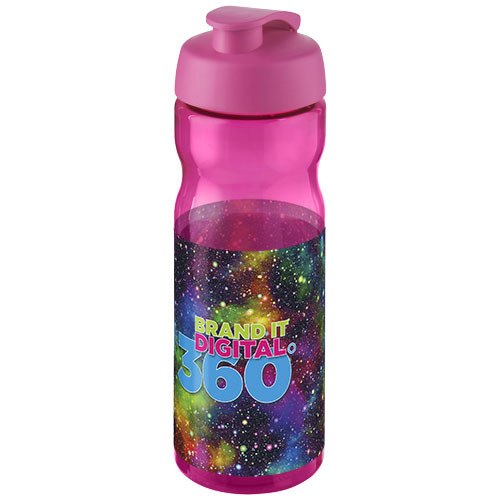 Bidon H2O Base® o pojemności 650 ml z wieczkiem zaciskowym Magenta 21004527 (1)