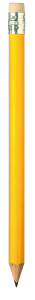 Ołówek z gumką żółty