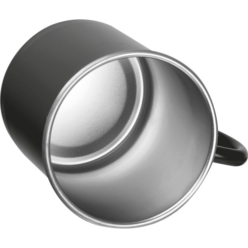 Kubek stalowy 350 ml TREZZO Czarny 438003 (1)