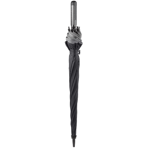 Deluxe 25 automatycznie otwierany parasol z podwójną czaszą Czarny / szary LT97101-N0261 (3)