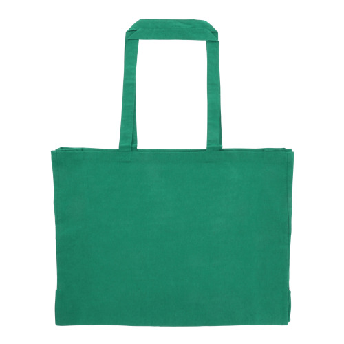 Torba z bawełny z recyklingu z dnem 140g/m² 49x14x37cm Ciemnozielony LT95243-N0030 (1)