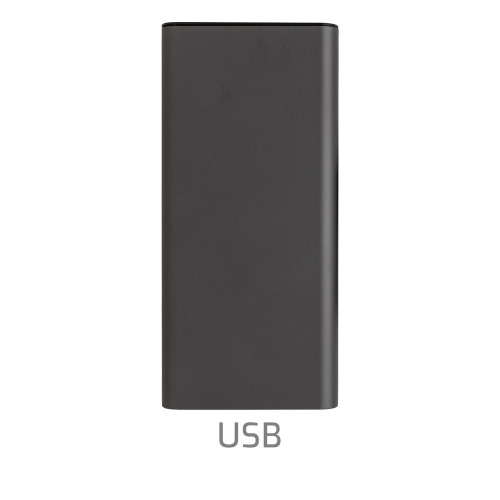 Power bank 20000 mAh Terra, aluminium z recyklingu Szary P322.632 