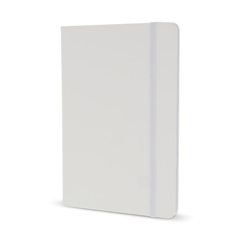 Notatnik A5 PU z kartkami papieru w kropki Biały LT92064-N0001 (4)