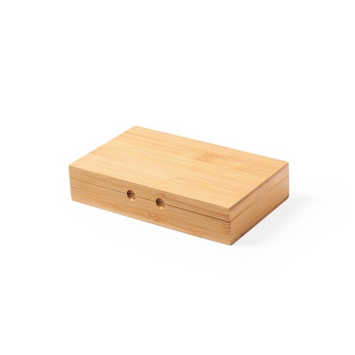 Gra domino w bambusowym pudełku jasnobrązowy V8370-18 (2)