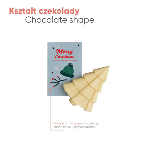 Słodycze Reklamowe Advert Card - Czekoladowa Choinka Wielokolorowy S0531B/XM (1)