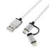Aluminiowy 1m kabel do transferu danych srebrny EG 009597  thumbnail