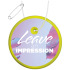 RFX™ reflective okrągła odblaskowa zawieszka z PVC Neonowy żółty 1PR08413 (1) thumbnail