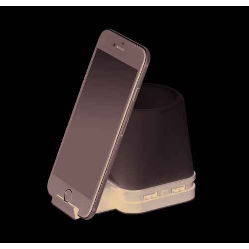 Hub USB-pojemnik na długopisy Czarny MO9317-03 (3)