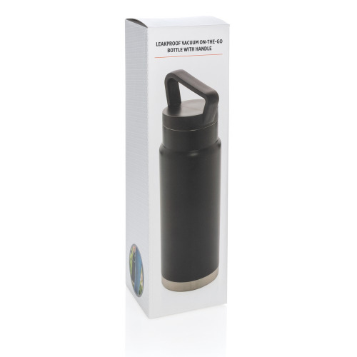 Butelka termiczna 650 ml Czarny P436.921 (1)