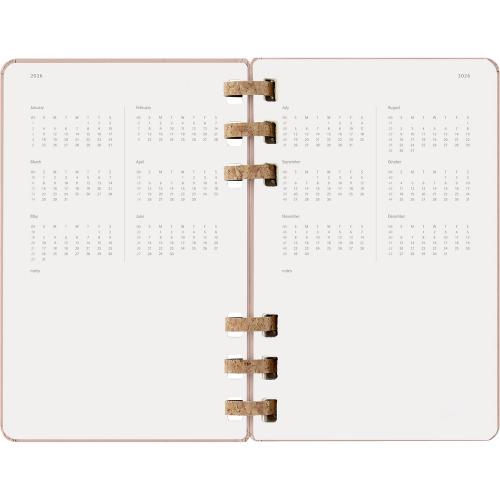 Spiralny kalendarz MOLESKINE Beżowy VM890-20/2026 (5)