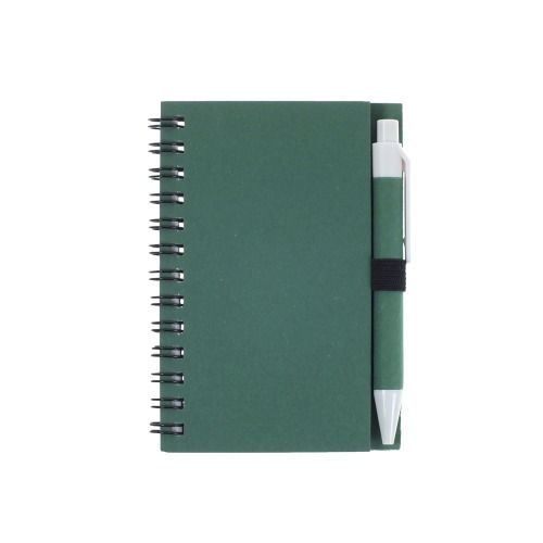 Notatnik z długopisem zielony V2793-06 (3)