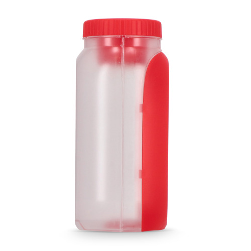 Pudełko na lunch z przegródką na sos, z łyżką i widelcem Czerwony LT90427-N0021 (3)