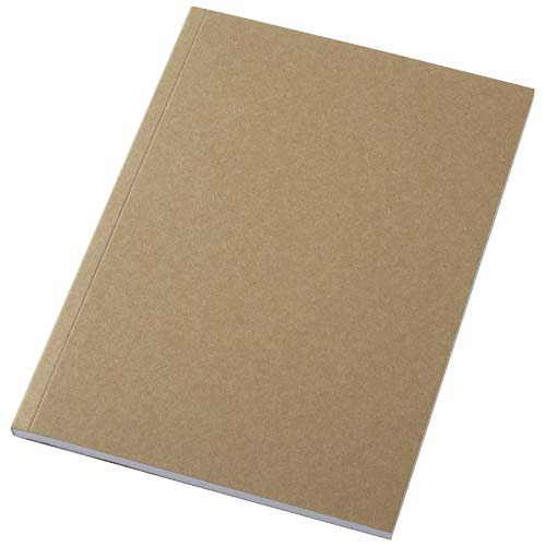 Notatnik A5 Novella Austen z miękką okładką z materiału z recyklingu, papier pakowy — 50 kartek  Piasek pustyni 21026506 (4)