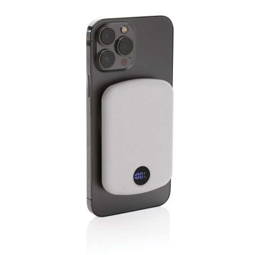 Magnetyczny bezprzewodowy power bank 5000 mAh MagBoost Biały P322.413 (1)