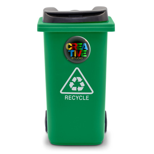 Pojemnik na przybory do pisania „kontener na śmieci” | Erco Zielony VA079-06 (7)