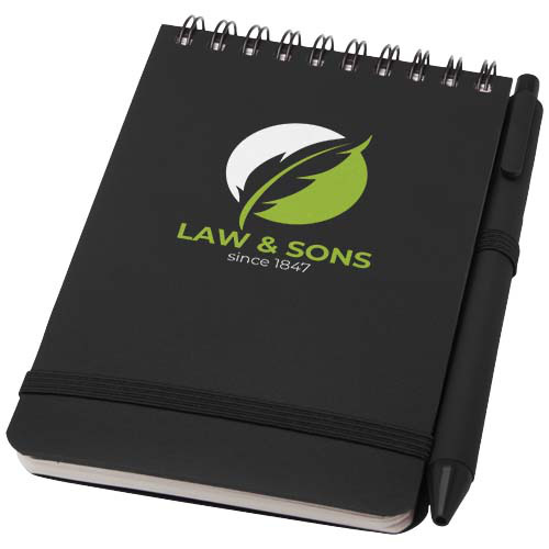 Thalaasa notatnik A6 w twardej okładce z nadrukiem oceanicznym i długopisem  Czarny 10790290 (1)