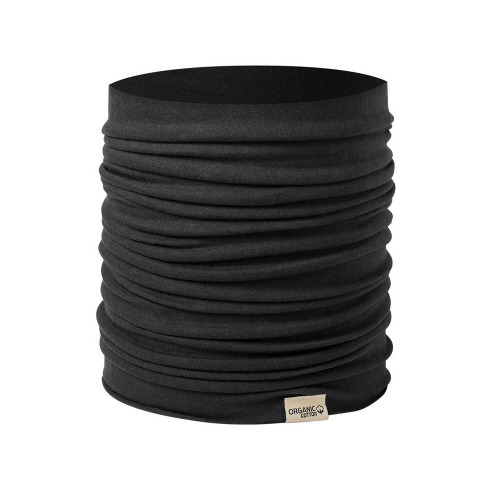 Osłona na twarz i szyję, komin z bawełny organicznej Czarny V7116-03 