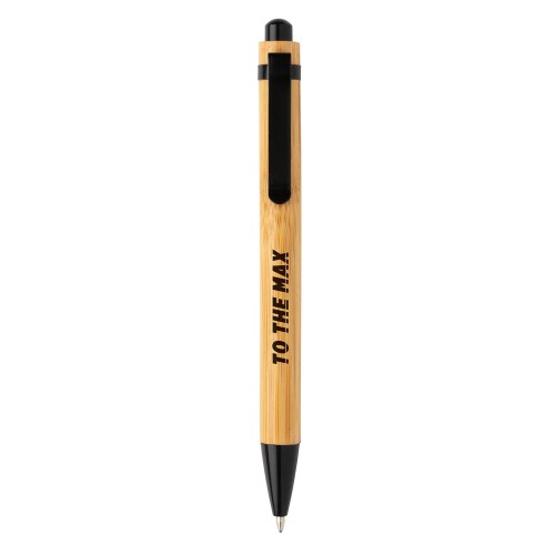 Bambusowy długopis czarny P610.321 (3)