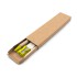 Zestaw szkolny, ołówek, długopis, gumka, temperówka, linijka żółty V7869-08 (3) thumbnail