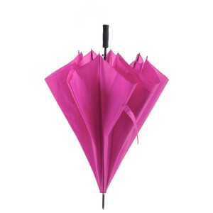 Duży wiatroodporny parasol automatyczny fuksja