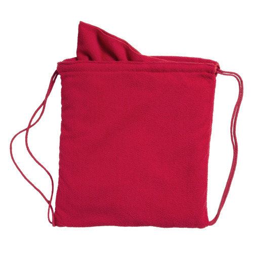 Worek ze sznurkiem, ręcznik czerwony V8453-05 
