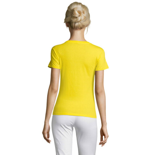REGENT Damski T-Shirt 150g lemon S01825-LE-M (1)
