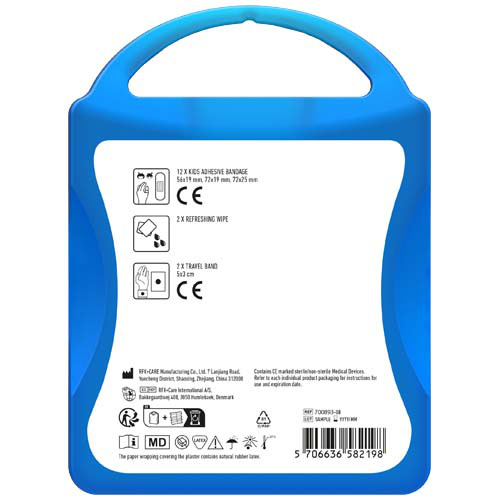MyKit Zestaw podróżny dla dzieci Przezroczysty niebieski 1Z262952 (2)