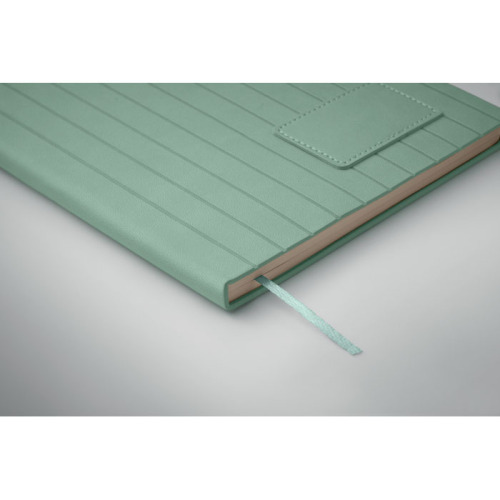 Notatnik A5 z dymionego PU Miętowy Zielony MO2663-77 (6)