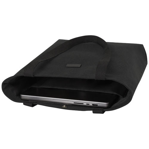 Joey uniwersalna torba na zakupy o pojemności 14 l z płótna z recyklingu z certyfikatem GRS Czarny 13004290 (5)