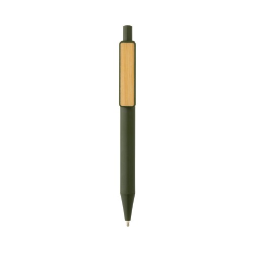 Długopis z bambusowym klipem, RABS zielony P611.087 (1)