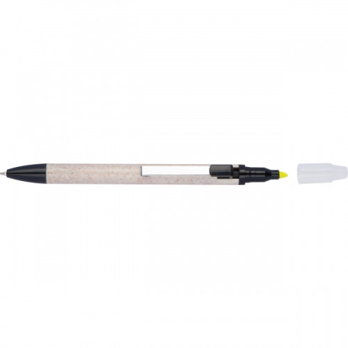 Długopis z zakreślaczem Brest Beżowy 181313 (4)