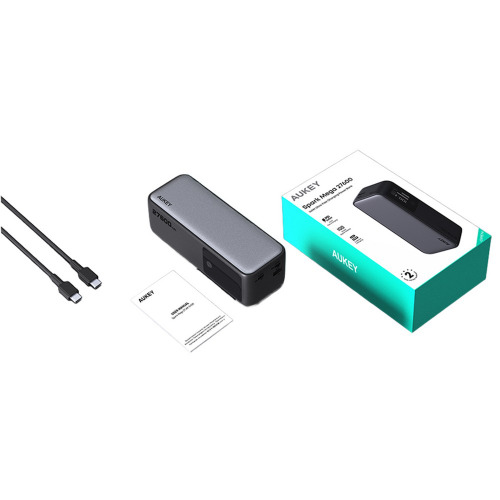 Power bank 27600 mAh, 140 W, Aukey Srebrny VAM15-32 (10)