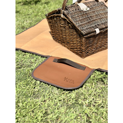 Kosz piknikowy dla 2 osób LORENZA Brązowy 6233701 (6)