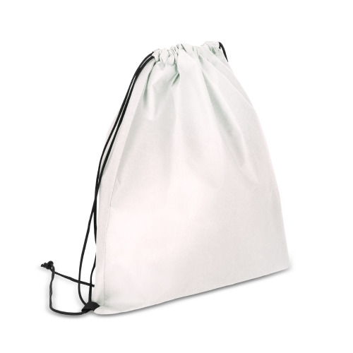 R-PET Worek ze sznurkiem z włókniny 38 x 42 cm 75 g/m² Biały LT91321-N0001 